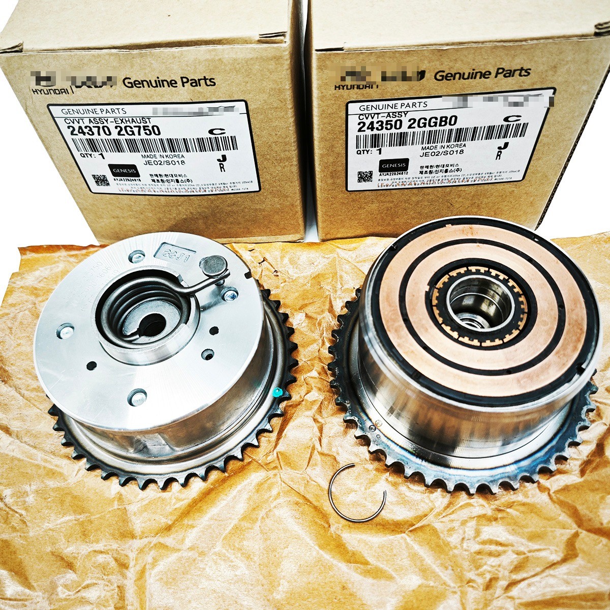 NEW Intake & Exhaust CVVT SET 243502GGB0 243702G750 for Hyundai Kia