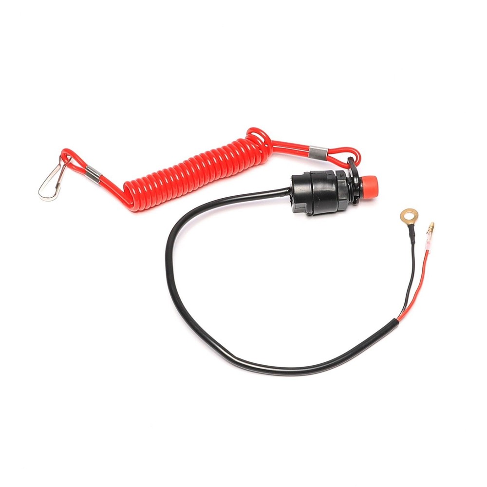 Boat Outboard Engine Motor Emergency Kill Stop Switch Safety Tether Lanyard