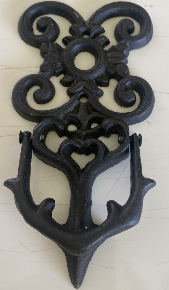 Cast Iron Antique Style Black Heavy Solid Door Knocker