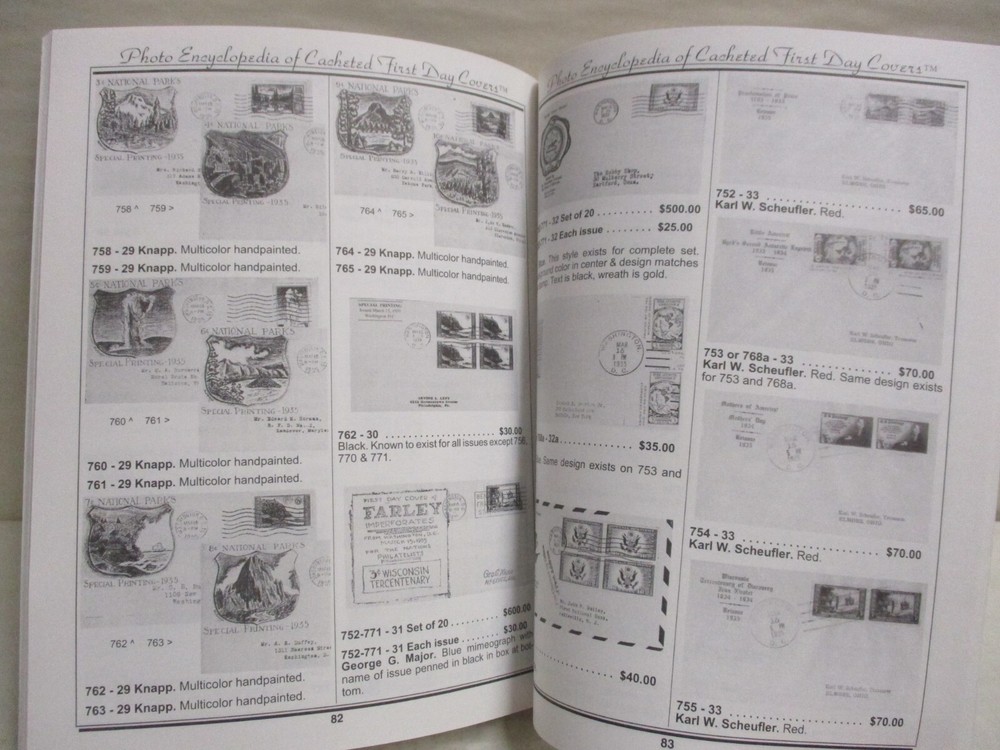 Mellone's Planty Photo Encyclopedia of Cacheted First Day Covers Vol 7 1934-1935