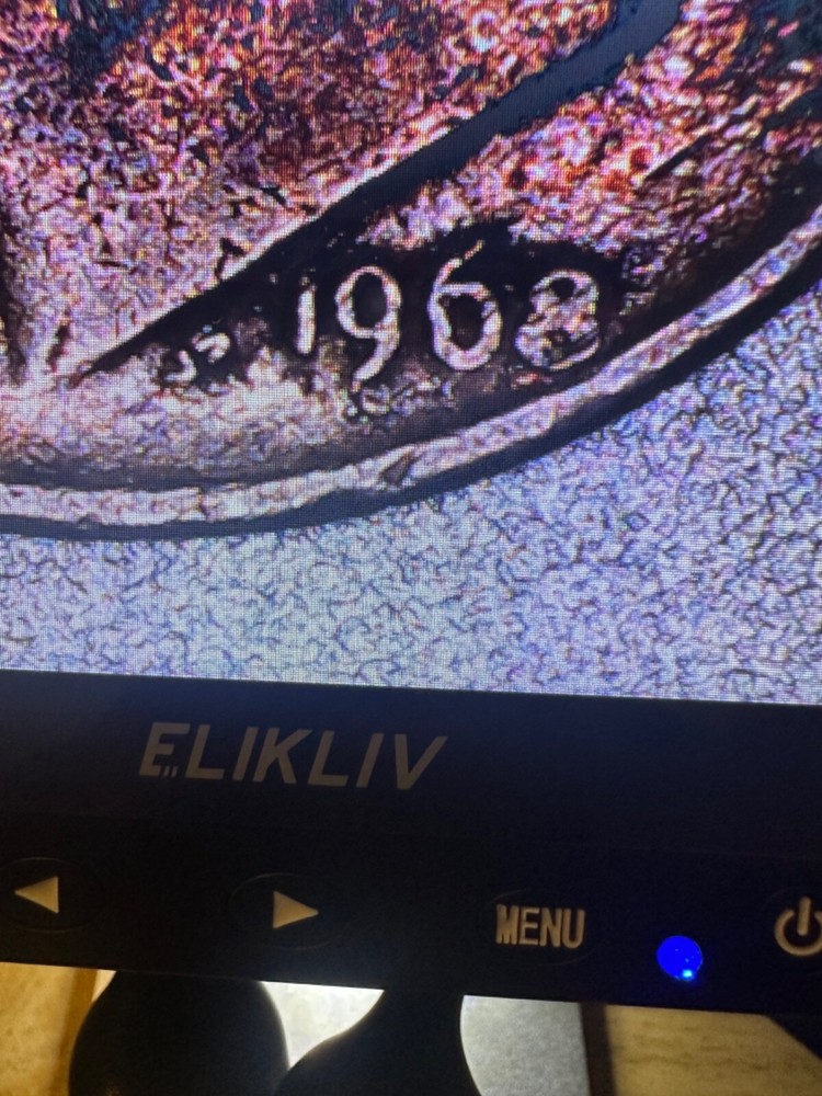 1968 No Mint Mark & Bump on Forehead Error Roosevelt dime