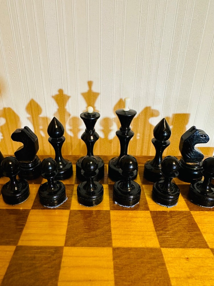 Vintage soviet Chess Wood ussr