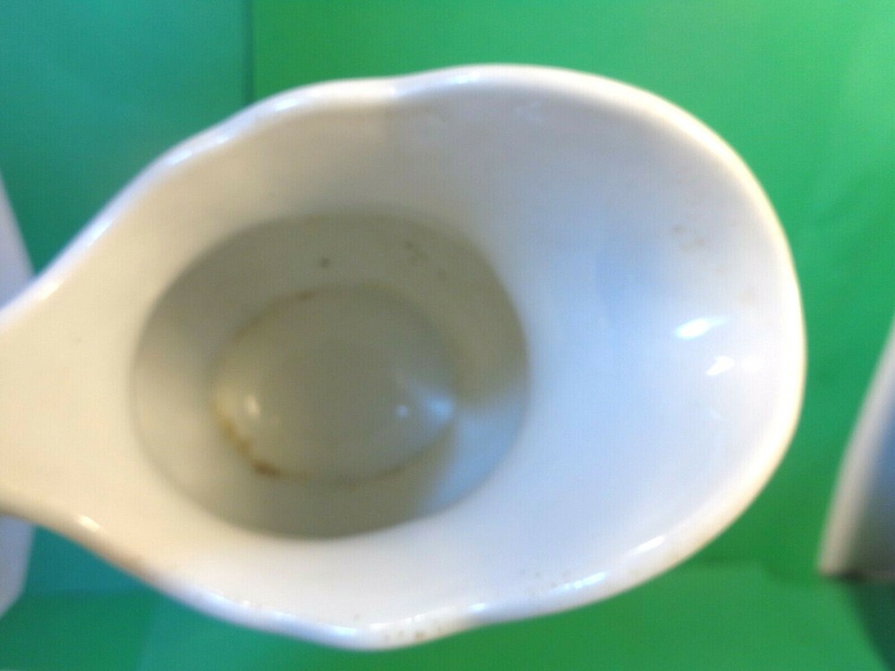 Sterling 5 3/8" Pitcher, Black & Brown Ring Pattern, E. Liverpool (Used/EUC)