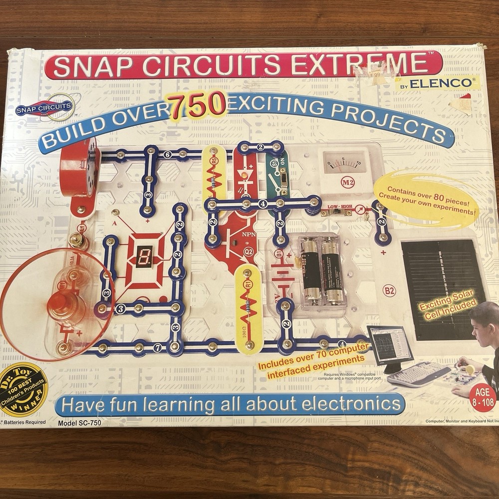Elenco Electronics Snap Circuits Extreme 750 Experiments Kit