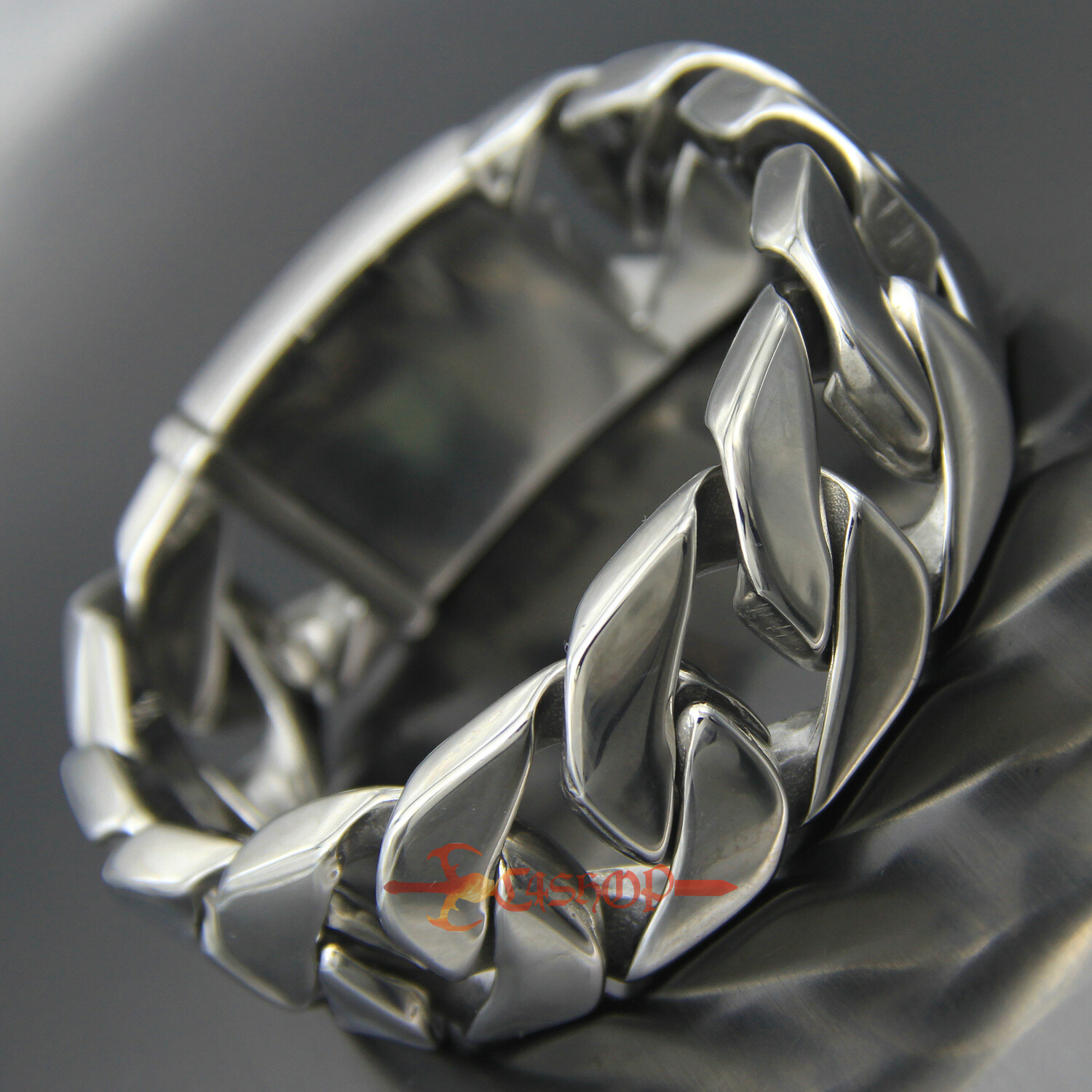 Men's Thick Heavy Chain Stainless Steel Cuban Link Necklace Bracelet 20/24/31mm