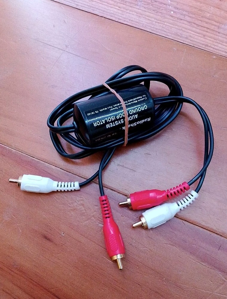 Radio Shack Audio System Ground Loop Isolator