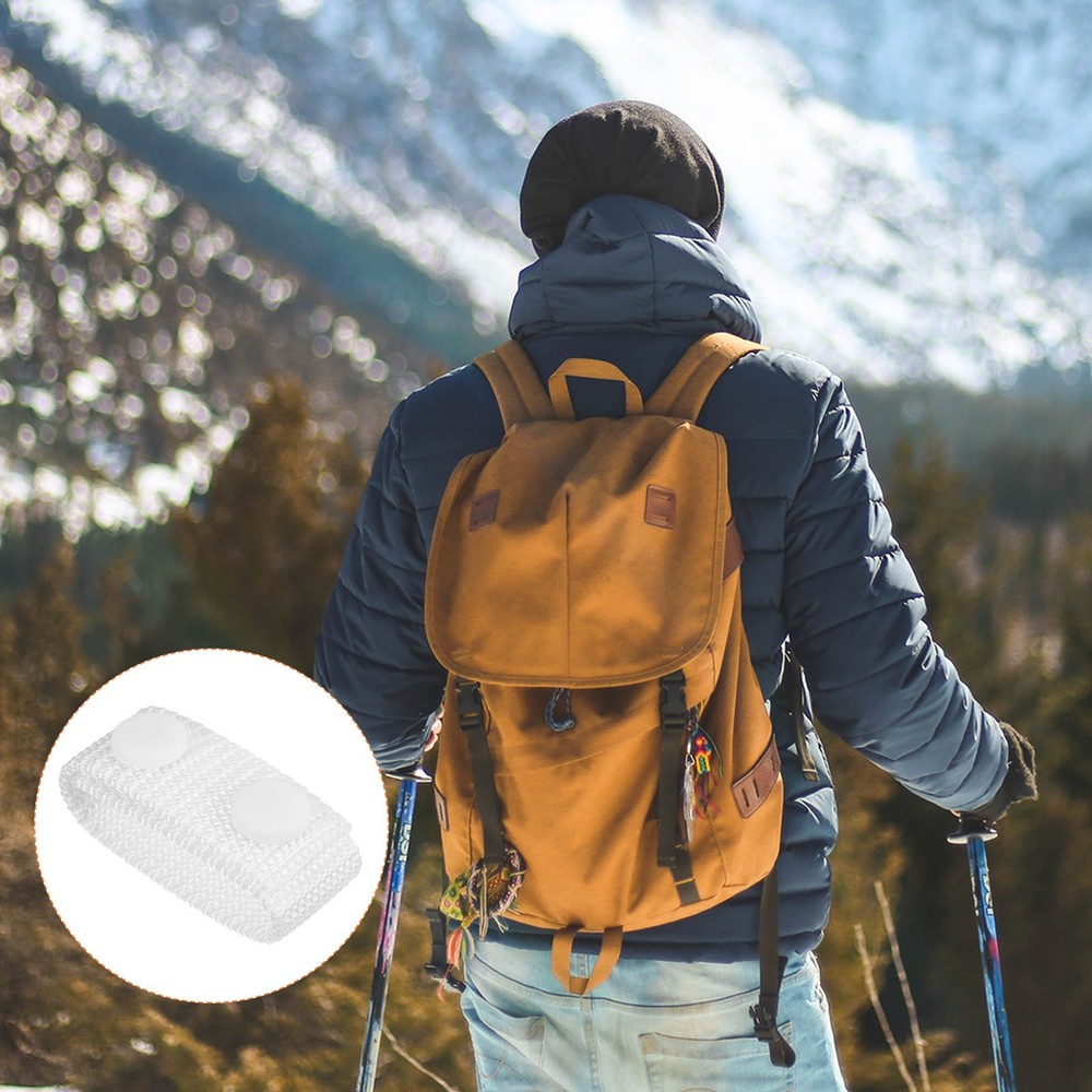 6Pack Belt Keeper Nylon Webbing Loop Holder with Double Snaps White