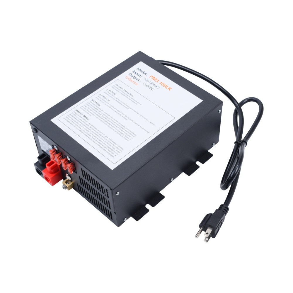 New 100 Amp Power Supply 13V-16V CB Ham Radio PM3-100LK Converter W/ LED light