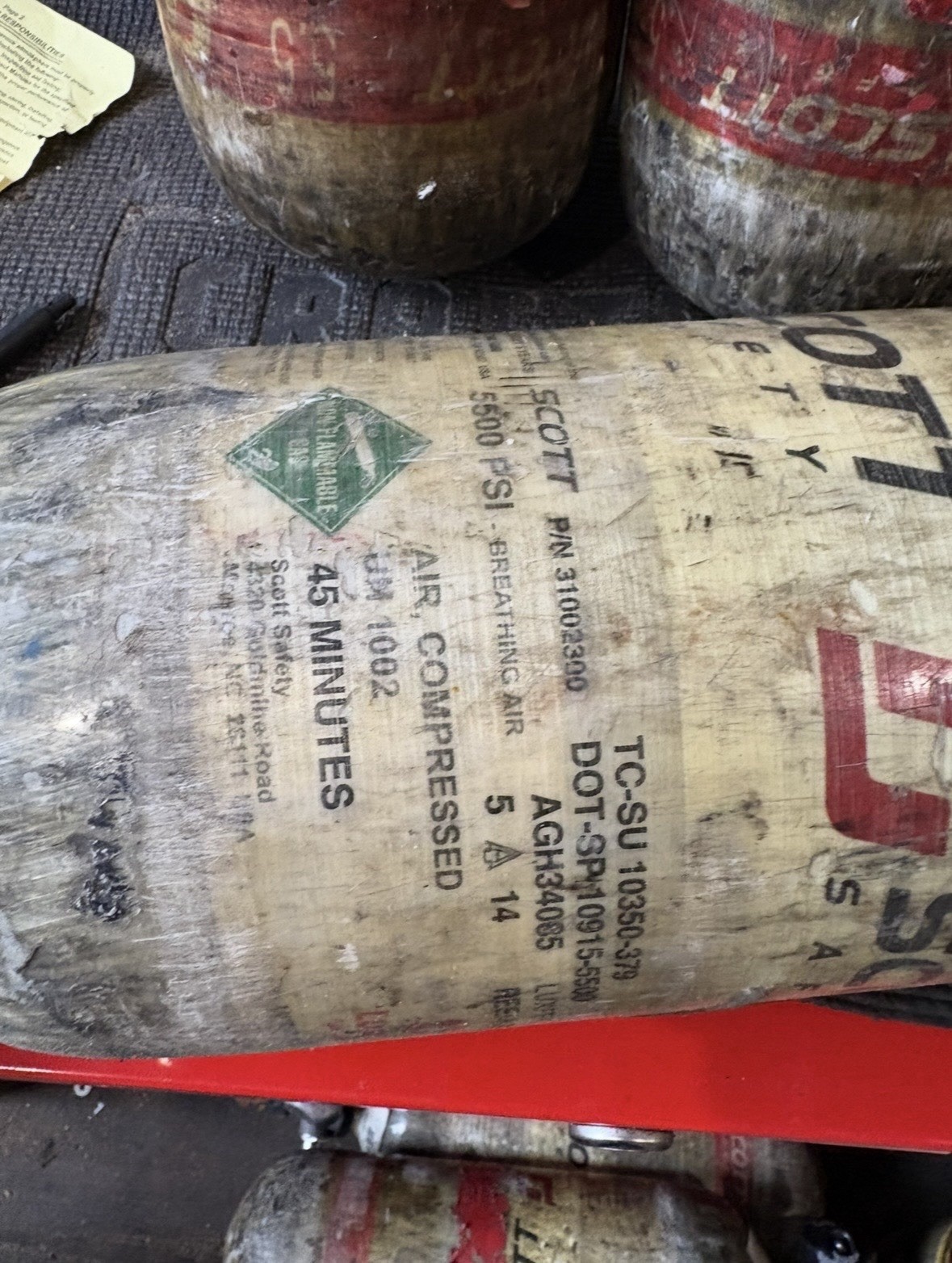 Scott 5.5 Air-Pak X3 w/ Regulator + 45min 5500 PSI QC Cylinder 2023 – No Mask