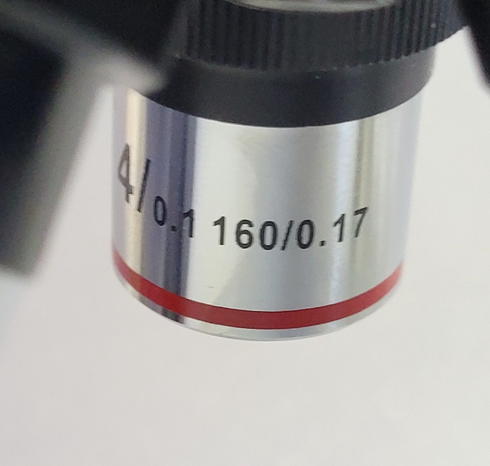 MONOCULAR MICROSCOPE WITH 3 OBJECTIVES 4X 10X 40X