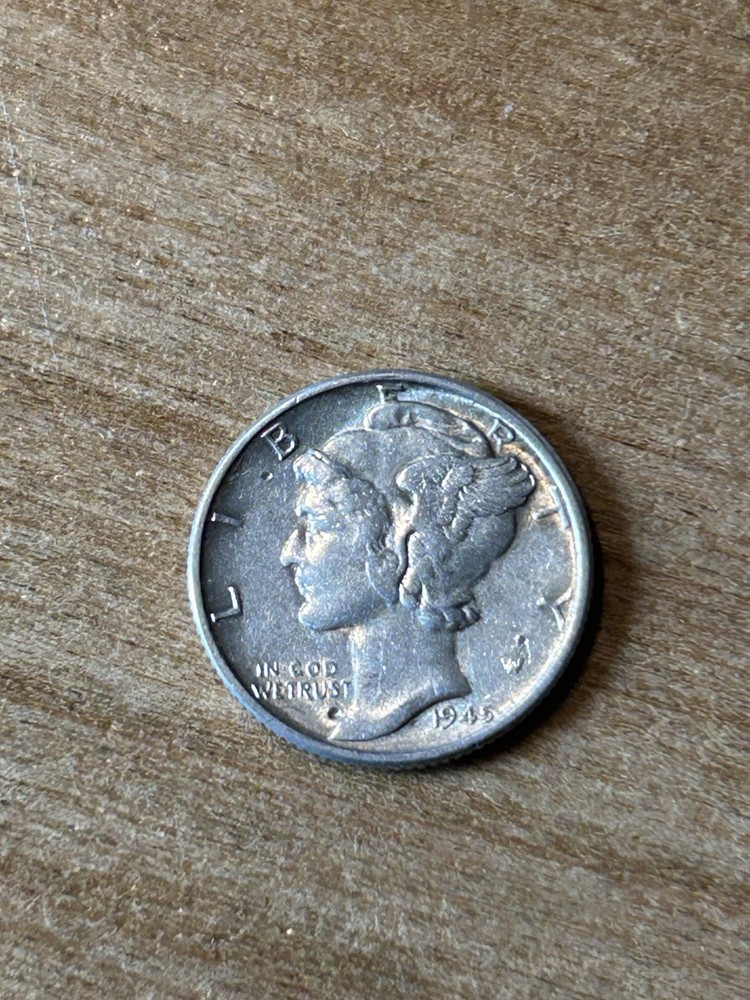 1945 Mercury Dime AU