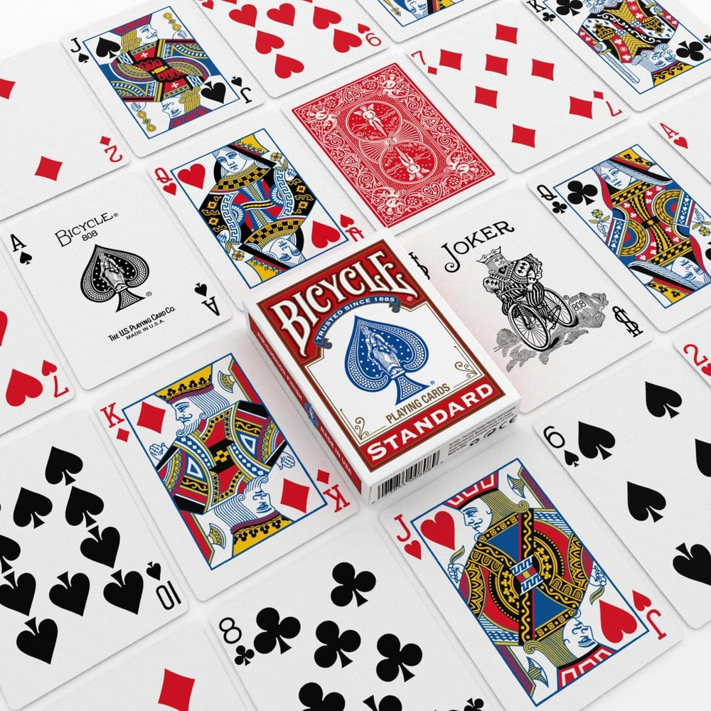 Bicycle Standard Playing Cards, Poker Size, 12 Pack