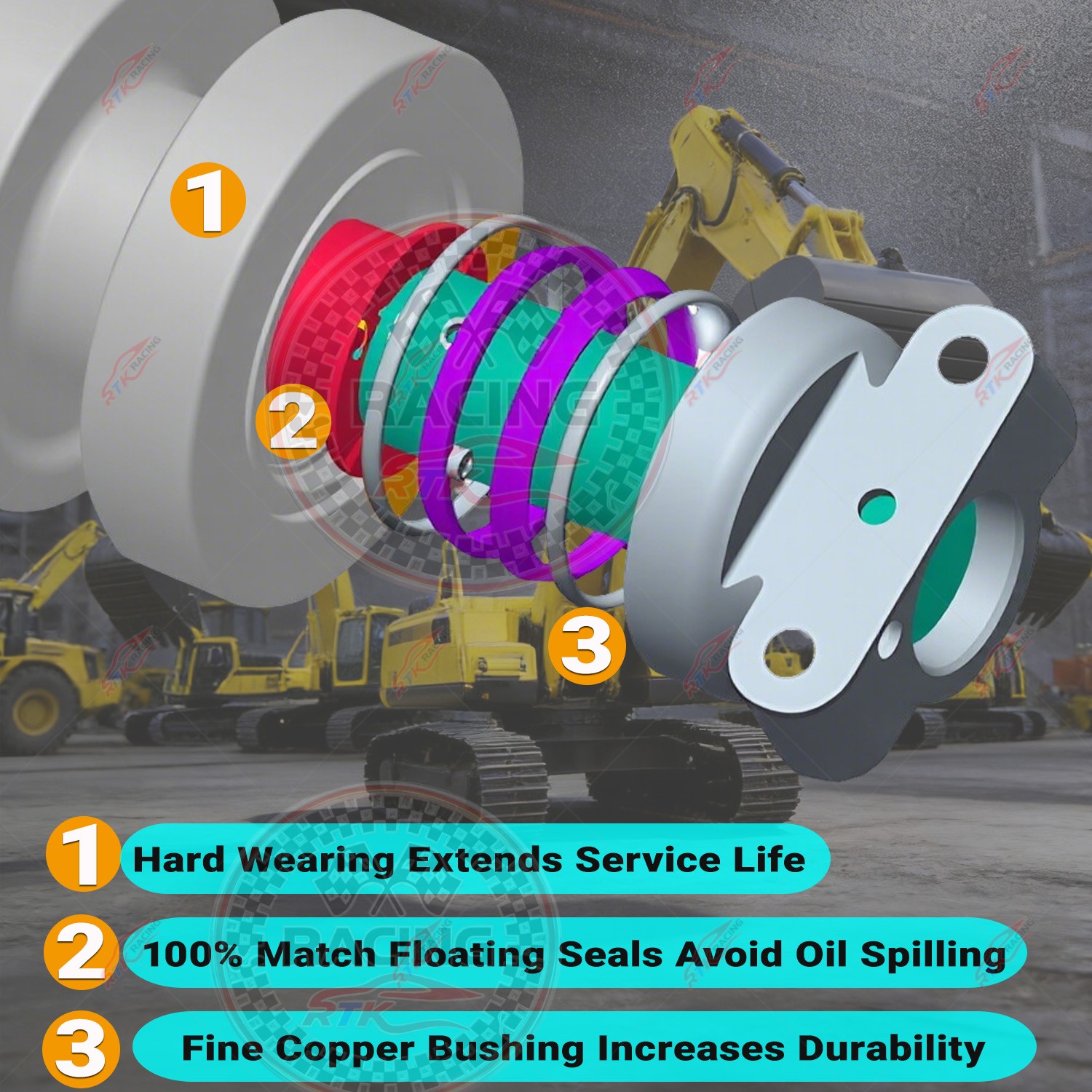Bottom Roller For Kubota KX161-3ST KX161-3 KX161-3S KX057-4 Undercarriage