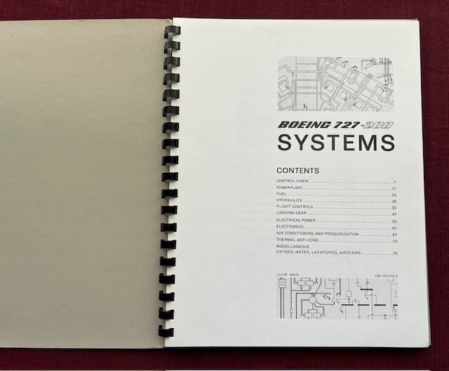 Boeing 727-200 Systems 1968 Booklet