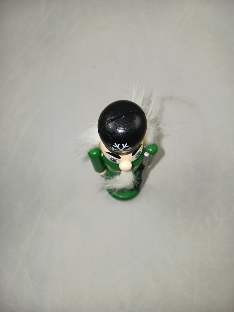 4.5 Inch Nutcracker Card Holder -- Green