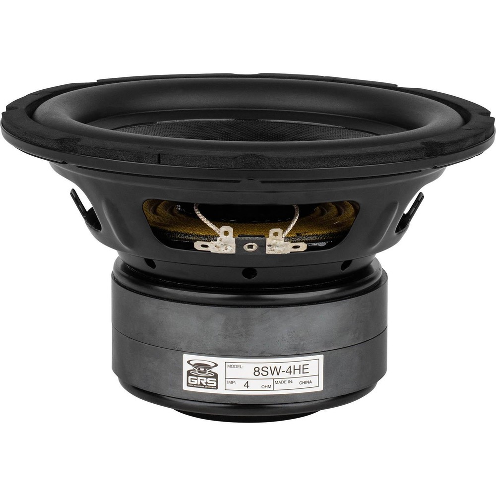 GRS 8SW-4HE 8" High Excursion Subwoofer 4 Ohm