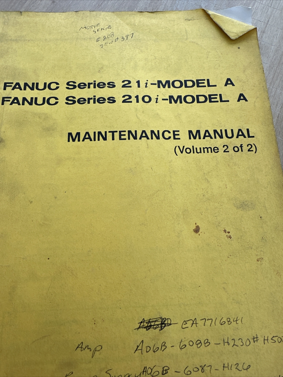 Fanuc Series 21i-Model A, 210i-Model A Parameter Manual Vol 1&2 B-63090EN/01