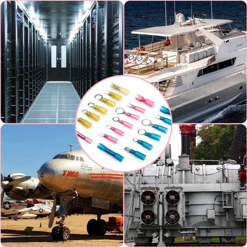 320/120Pcs Heat Shrink Wire Connectors Marine Automotive Waterproof Terminals