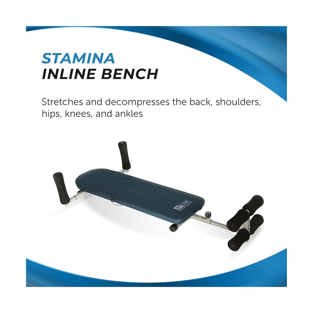 Stamina InLine Back Stretch Bench Upper and Lower Back Stretcher - No Inversi...