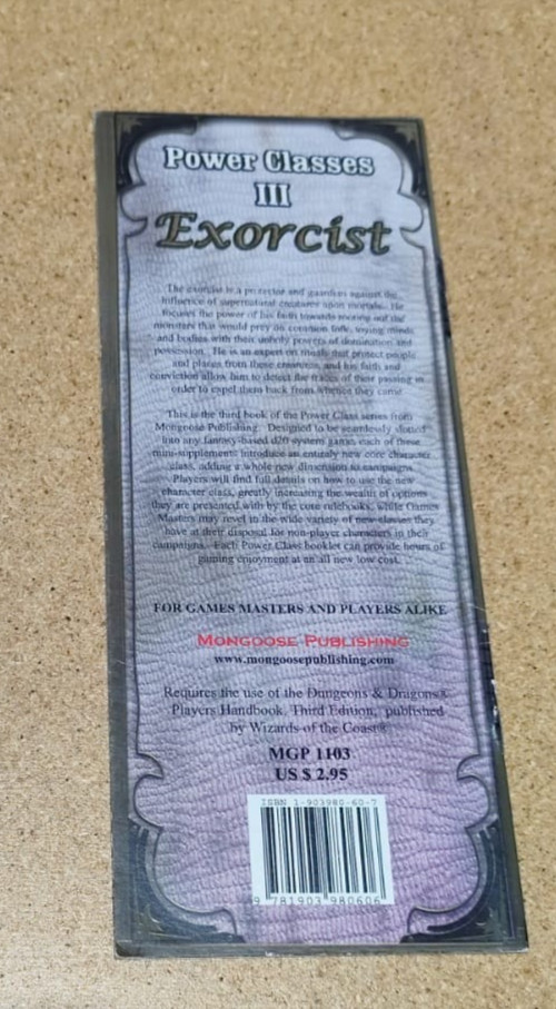 Power Classes III: Exorcist | Mongoose Publishing