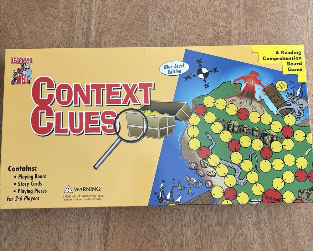 Learning Well Games Board Game Context Clues - Blue Level Edition