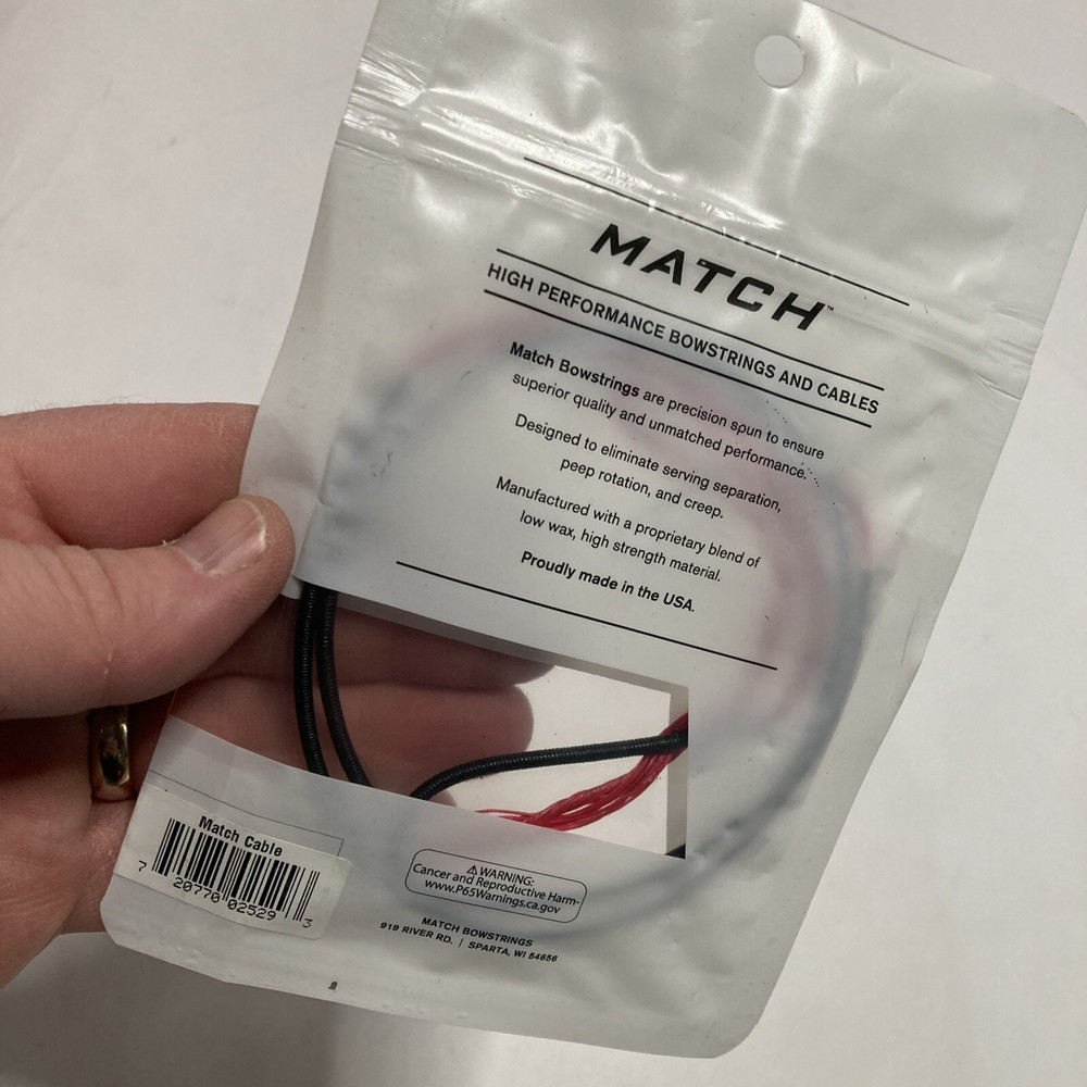 New Match Bowstrings V3x 33 Control Cable