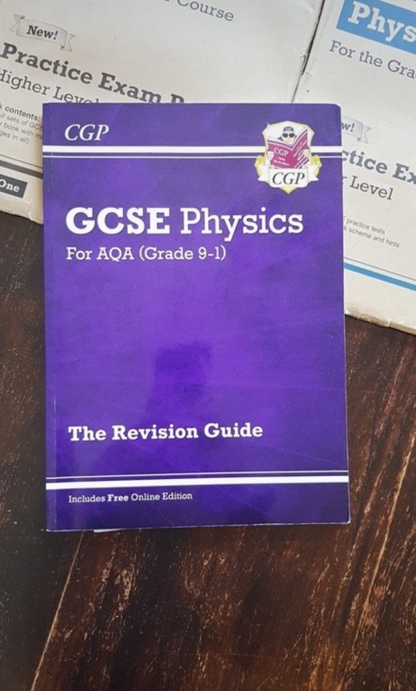 GCSE AQA Physics CGP Bundle- revision guide, revision & practice (&papers) exam