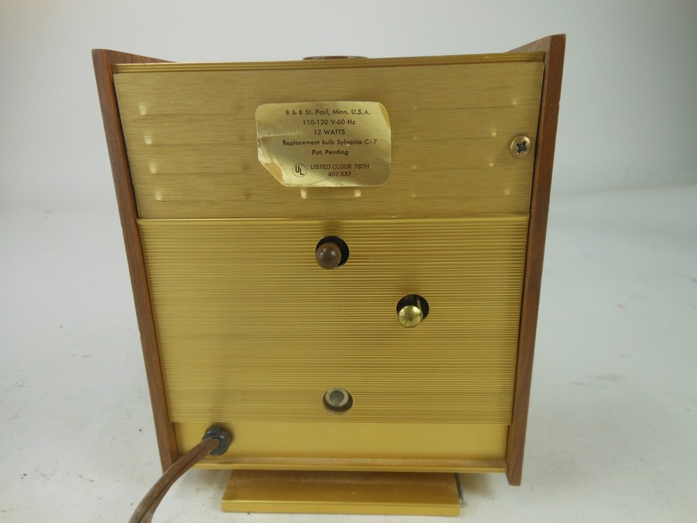Mid Century Electric Clock w Ceiling Display B&B 787H