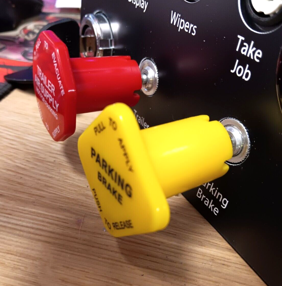 DIY ATS/ETS real brake knobs button box American Truck Simulator PAIR set pull