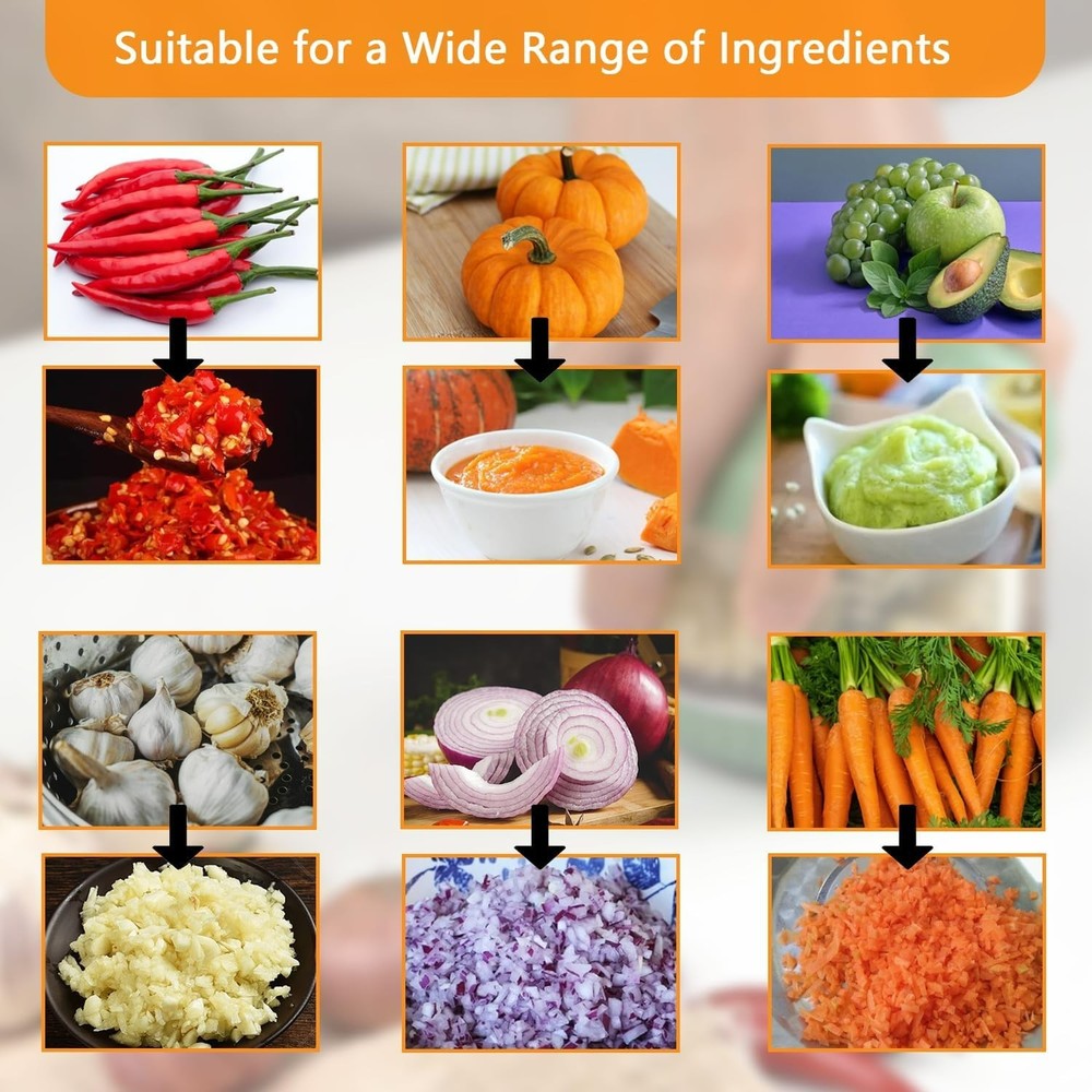 Multi-Use Portable Garlic Mincer & Vegetable Chopper - Ideal for Quick Meal Prep