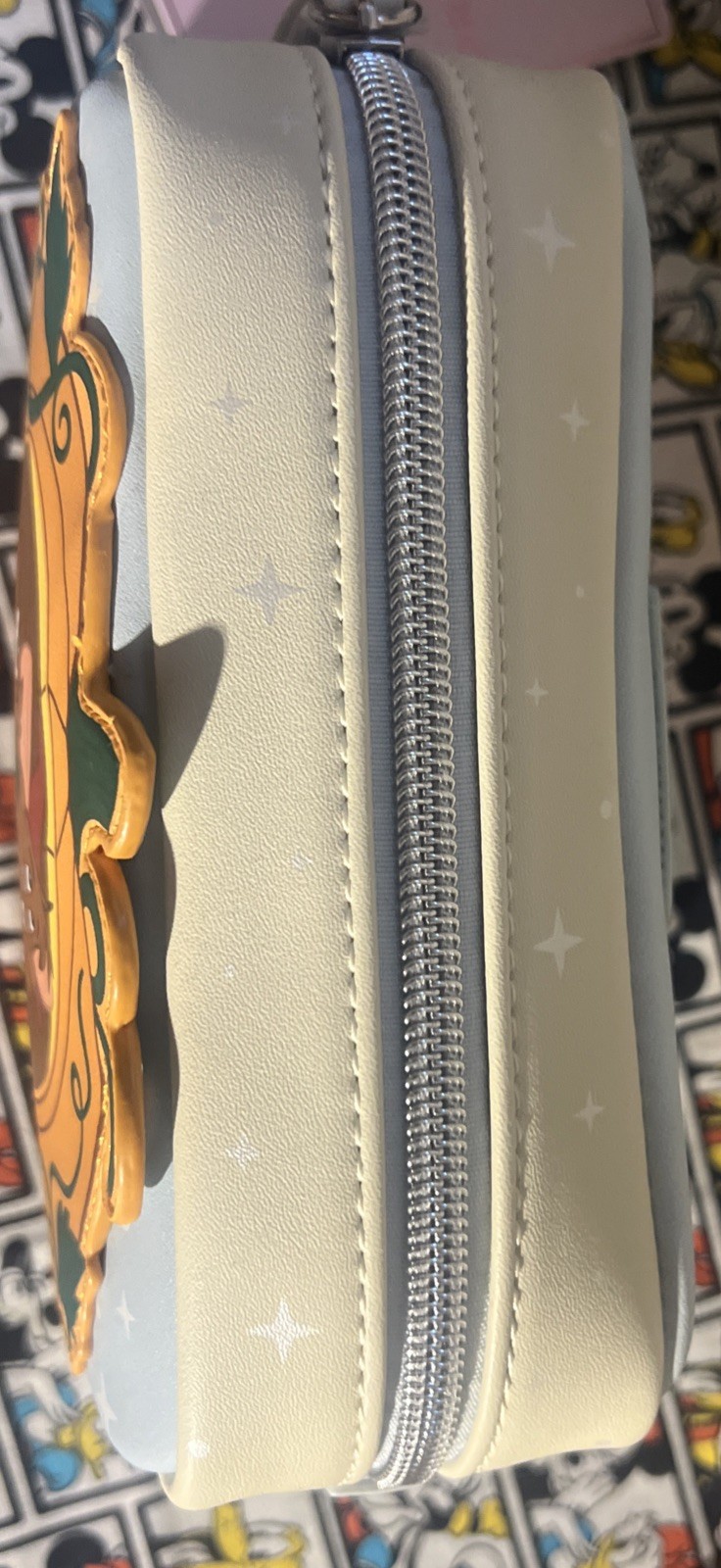 Loungefly Disney Cinderella Jaq & Gus Pumpkin Cosmetic Bag NWT2025