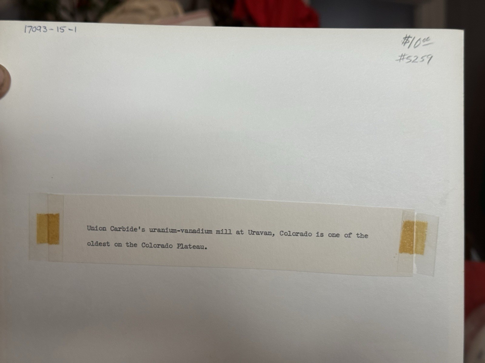 UNION CARBIDE CORP Binder With 70 Uranium Mining Related Photos