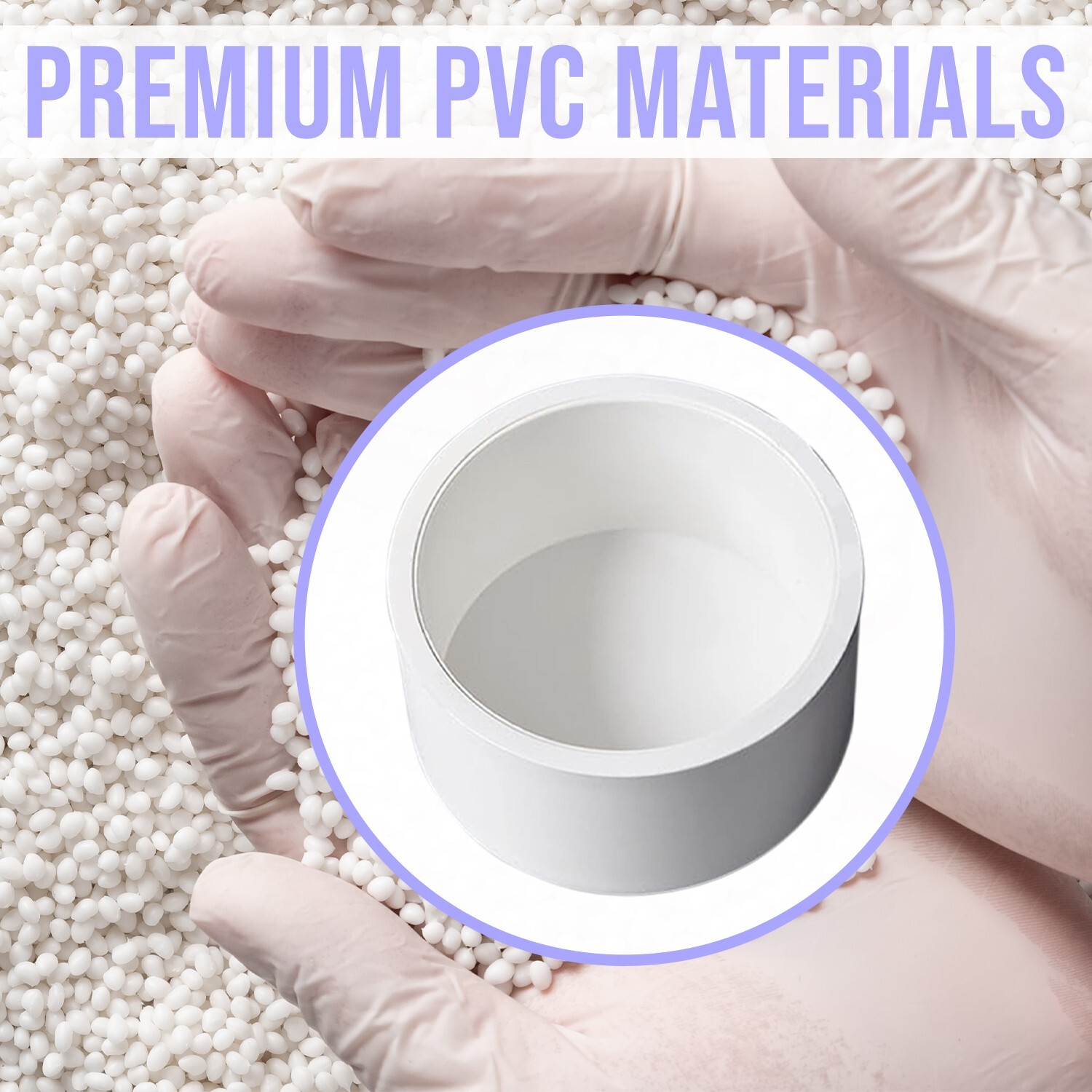 Ozmosis PVC Pipe End Cap Plug Adapter for Plumbing Water Line