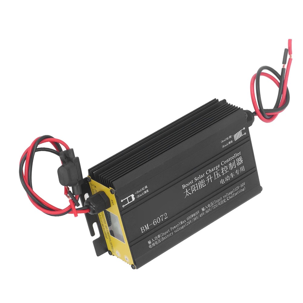 600W MPPT Boost Solar Controller 12‑50V Input LCD Step Up Solar Charging