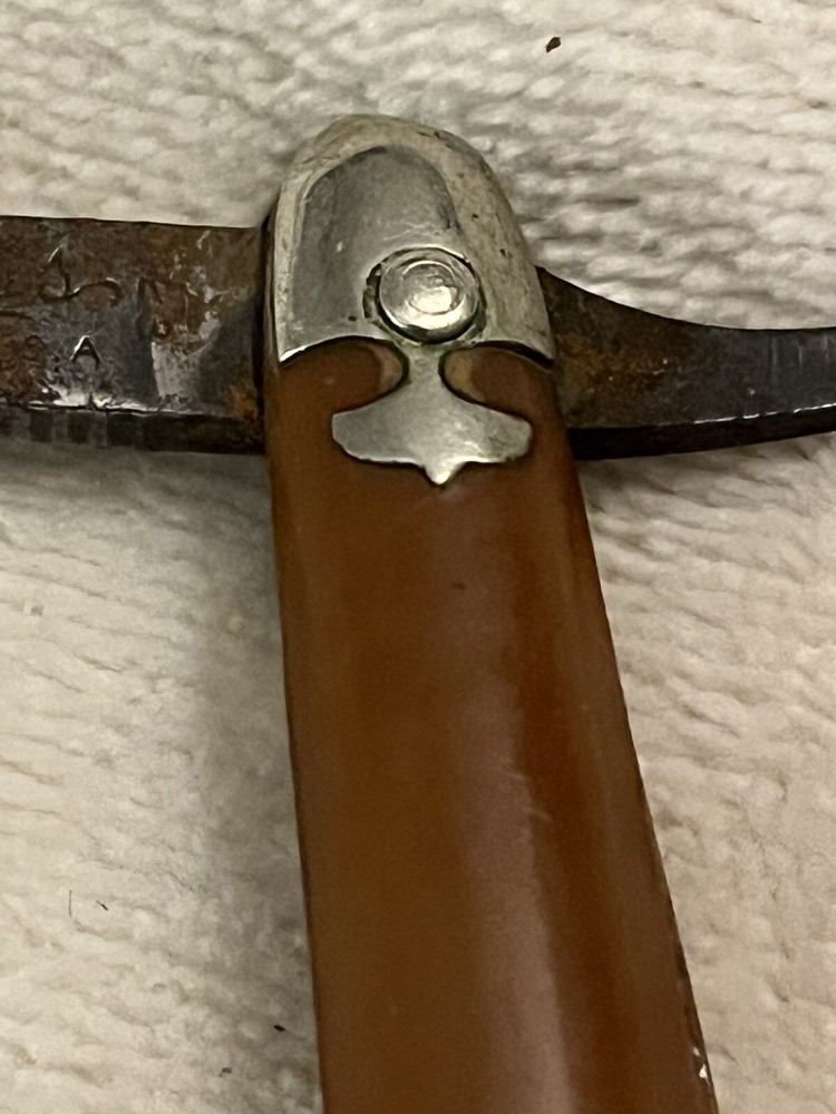 Antique J. Swiss Straight Razor Bakelite Handle?
