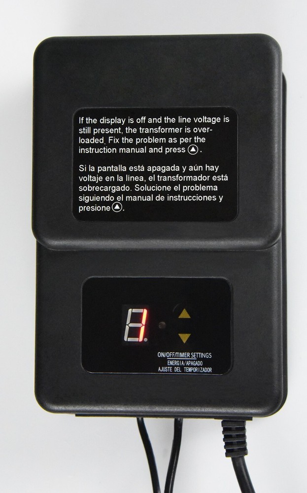 KHAN TECH Low-Voltage Landscape Lighting Transformer 200w, 12VAC - Timer&Sensor