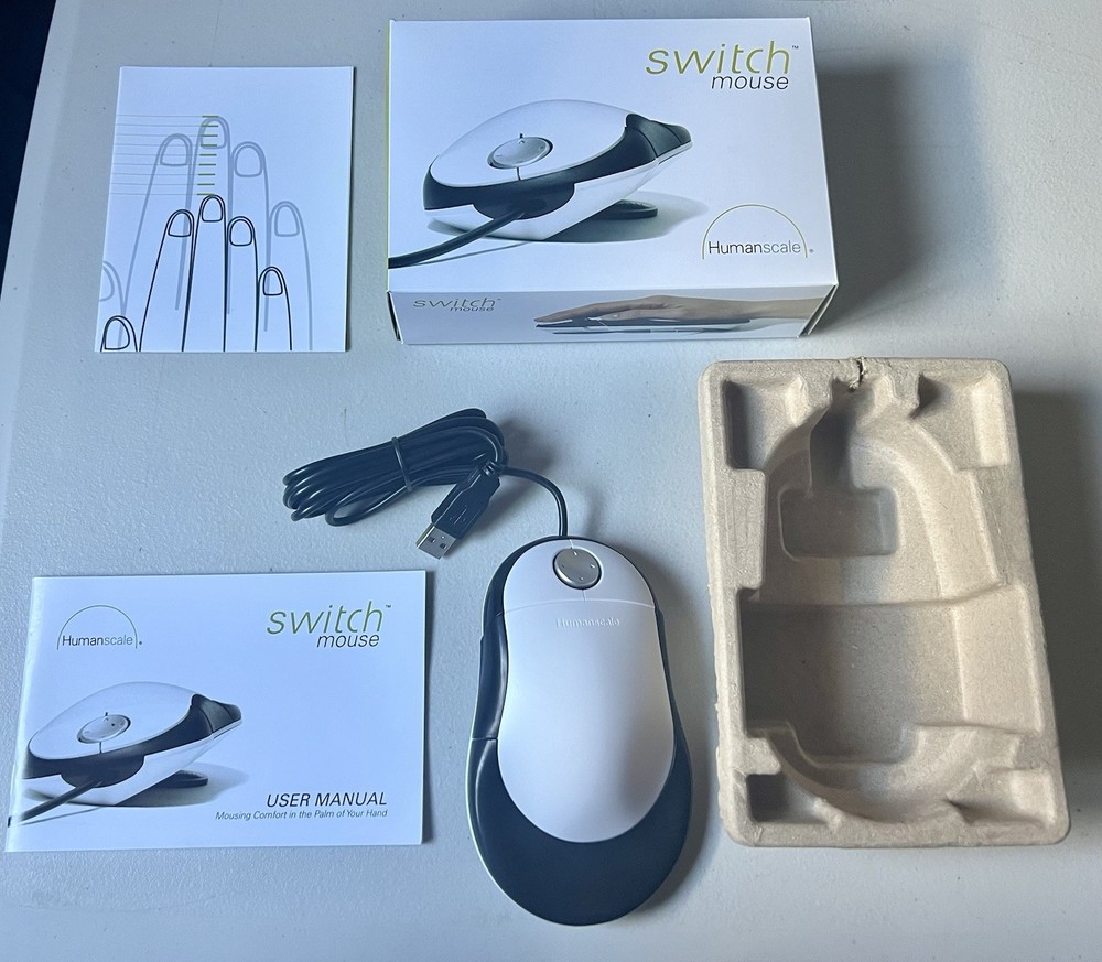Humanscale Switch Ergonomic Adjustable Computer Mouse New In Factory Package