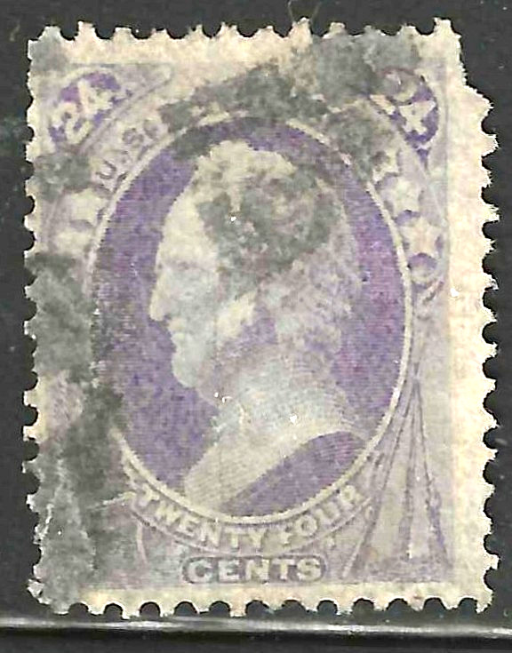 Sc #153 Good Color Spacefiller 24 Cent Winfield Banknote 1871 $225 US 87A63