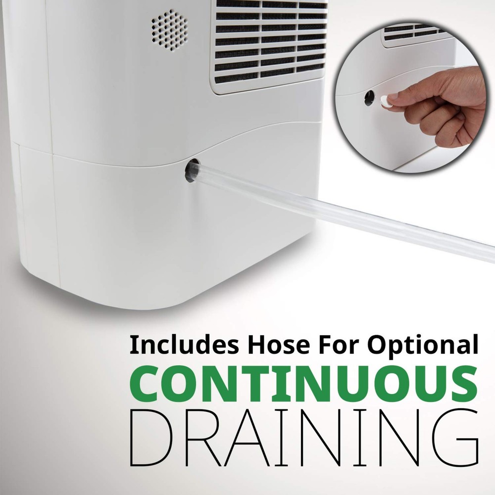 Ivation 19 Pint Small-Area Desiccant Dehumidifier Compact and Quiet