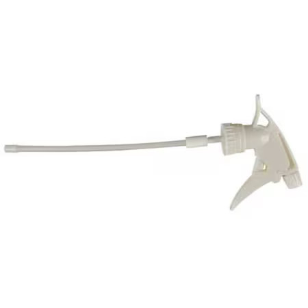 9-1/4"White, Plastic Trigger Sprayer, Pk6, 110575