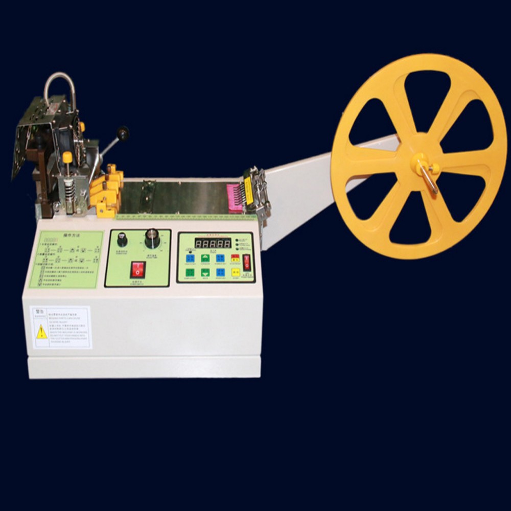 Automatic Textile Ribbon Cutting Machine Computer Control Hot Cold Cutting 110V