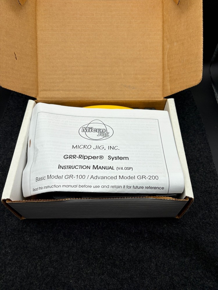 NOS 2004 Micro Jig Grr-Ripper System Advanced Model GR-200-Y - UNUSED