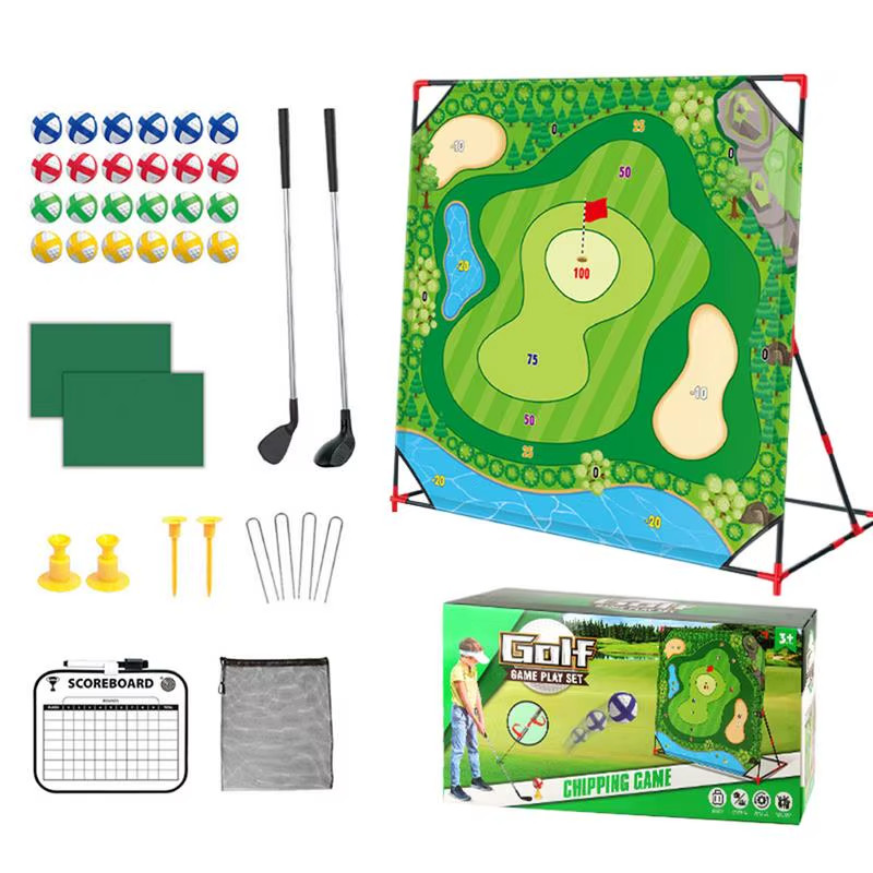Battle Golf Chipping Game Mat Backyard Practice Target Putting Training Set