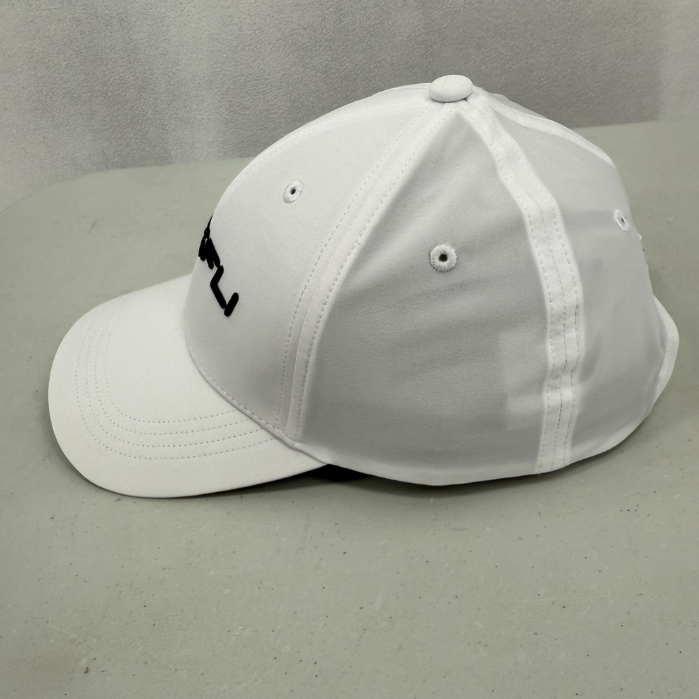 Maxfli White Golf Hat Cap Adjustable Embroidered Logo Performance Wicking