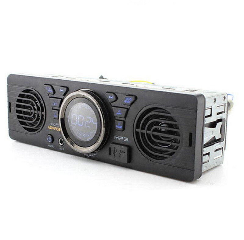 AV252B 12V Car Cadio Stereo Bluetooth MP3/ WMA Single 1 Din USB TF FM