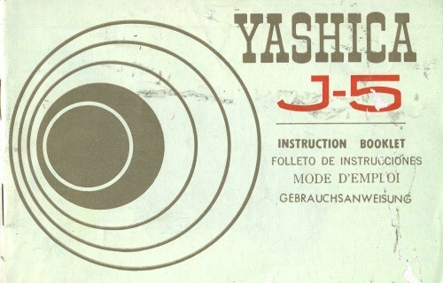 Yashica J-5 Instruction Manual multi-language