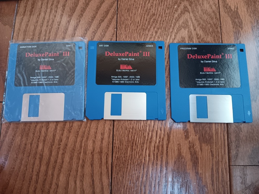 Amiga Deluxe Paint 3 Computer Software Tested/Works