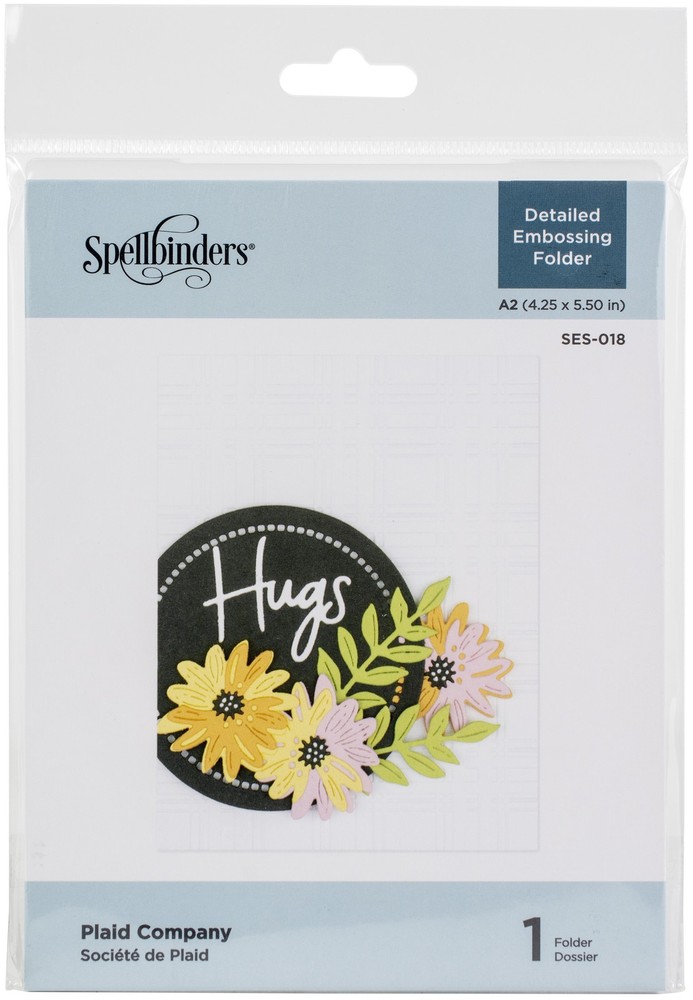 Spellbinders Embossing Folder Plaid Company