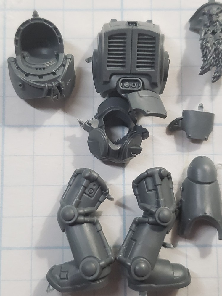 40k Space Wolves Bits Wolf Guard Terminator Armored Torso Legs Set #92