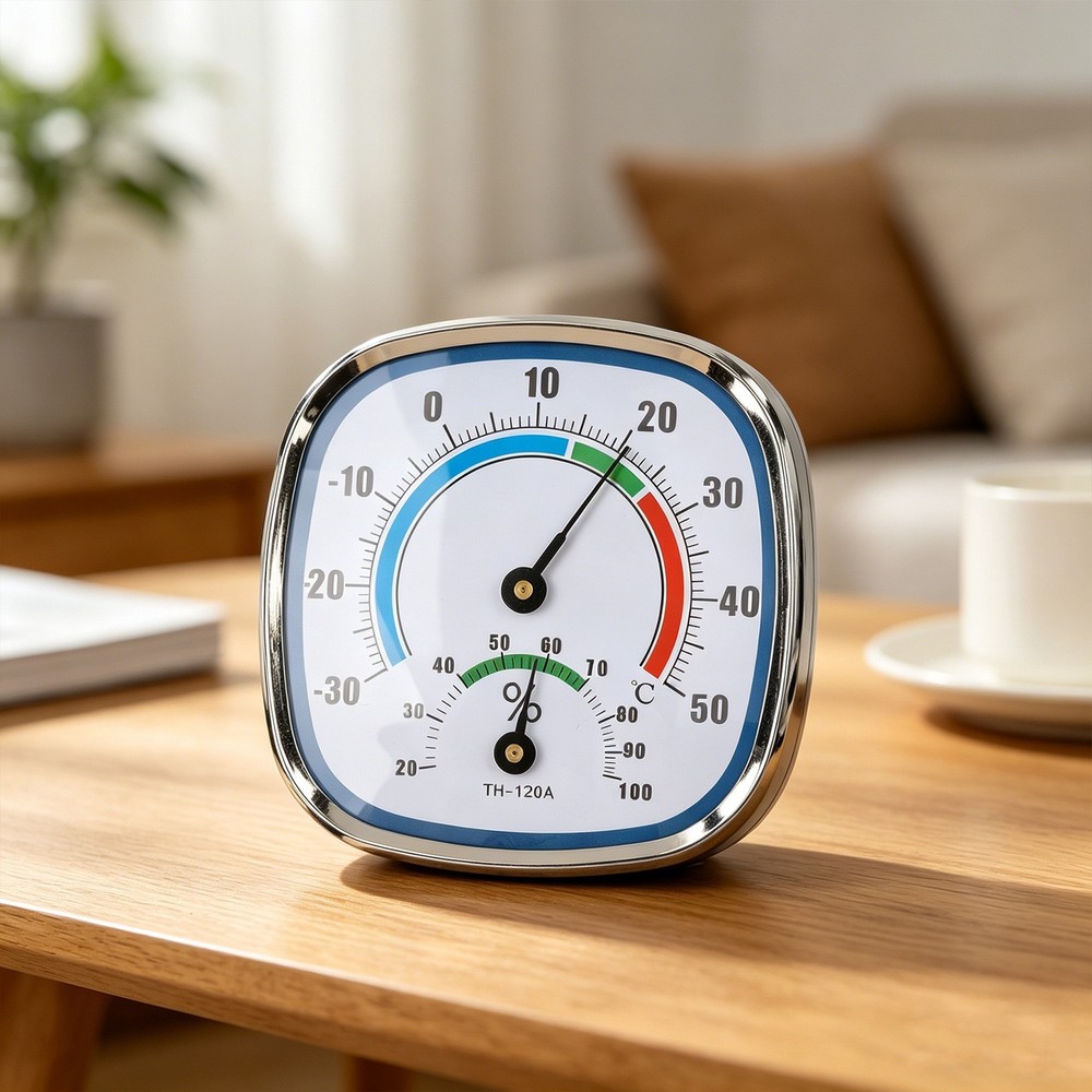 Wall Mountable Temperature Humidity Gauge Reliable Accuracy Energy Efficient